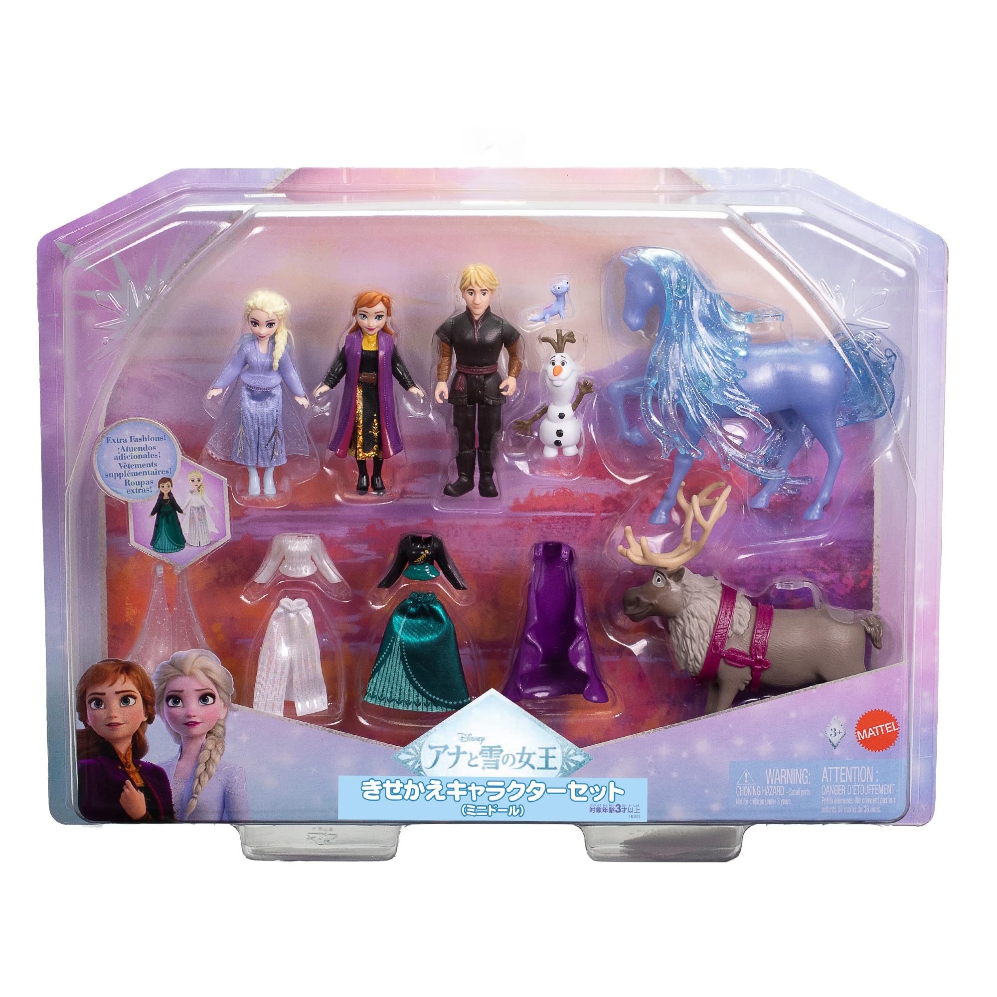 アナと雪の女王　ミニドールデラックスセット Amazon.co.jp: マテル アナと雪の女王（Disney Frozen） きせかえ