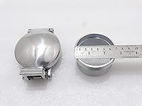 Vista 7 de Royal Crusaders Monza - Tapa de depósito de combustible/gasolina de 2.5 pulgadas (tipo plegable) con cuello de relleno de acero