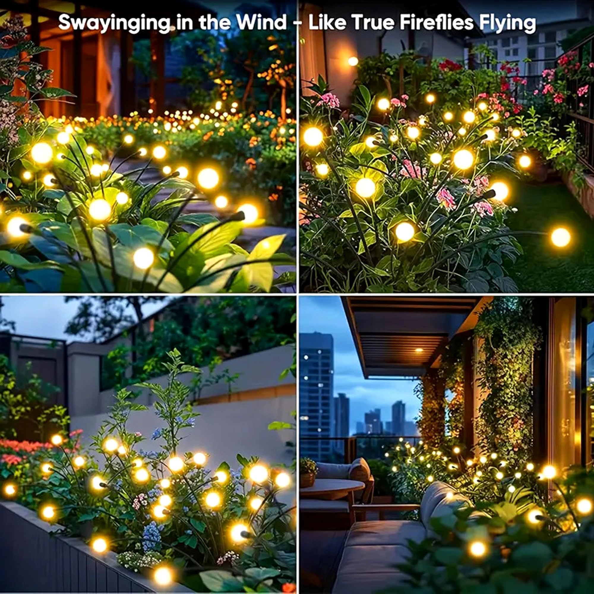 BRITSPEAR Solar Firefly Lights - Garden Decor -8 BRITSPEAR Solar Firefly Lights - Garden Decor -8
