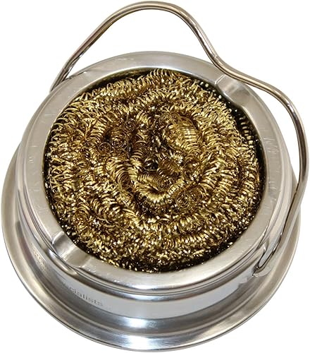 Limpiador de puntas de soldador con soporte, mantén tus puntas de soldador limpias, limpiador sin desorden que elimina la oxidación y minimiza la