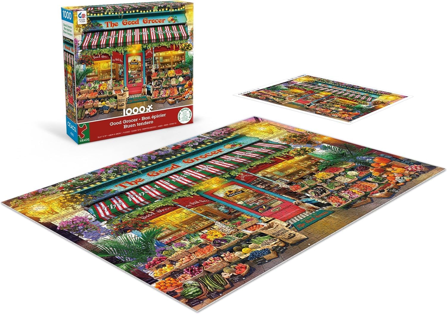 Ceaco - Gary Walton - Shop Windows - Good Grocer - 1000 Piece Jigsaw Puzzle