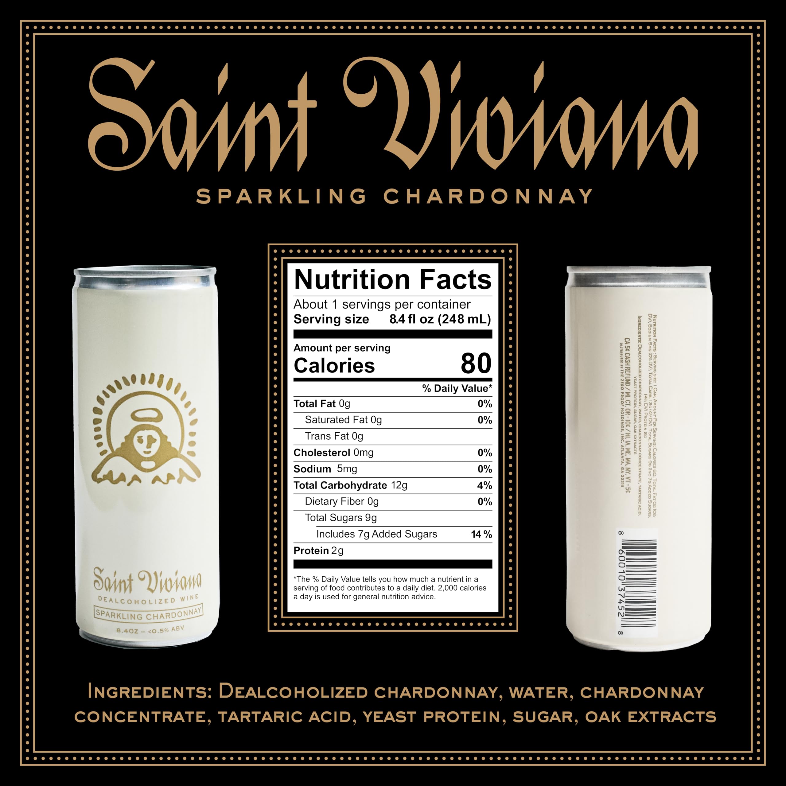Amazon.com: Saint Viviana Non Alcoholic Sparkling Chardonnay