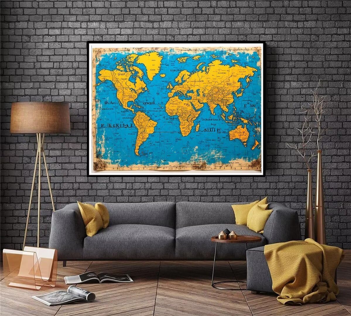 5D Diamond Painting Weltkarte Diamant Painting Bilder, Diamond Painting Kinder AnfäNger, Diamond Painting Basteln Mädchen, Wohnzimmer und Schlafzimmer Wanddeko, Weihnachten Geschenke 100x150cm P-5028