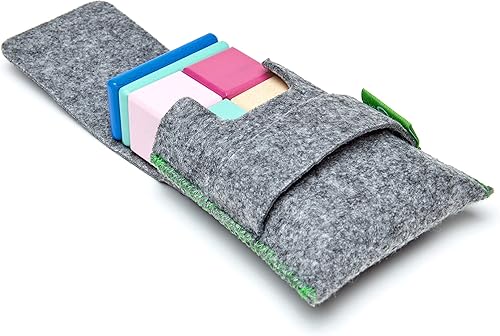 Miniatura 2 de Juego de 8 piezas de bloques de madera y estuche de bolsillo Tegu, sets de 8 piezas, talla única , Jungle