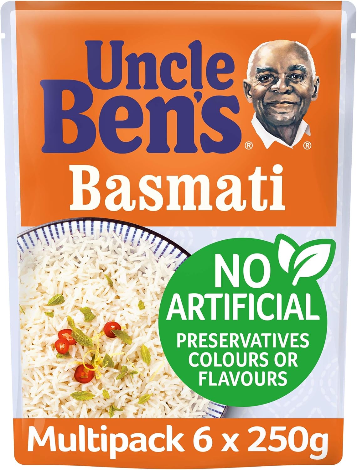 Uncle Ben's Classic Basmati Microwave Rice 250g Pack of 6 Amazon.ca