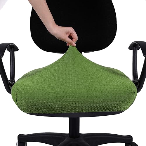 Miniatura 5 de Smiry - Fundas de jacquard con licra elástica, desmontables, lavables y antipolvo para asientos de oficina