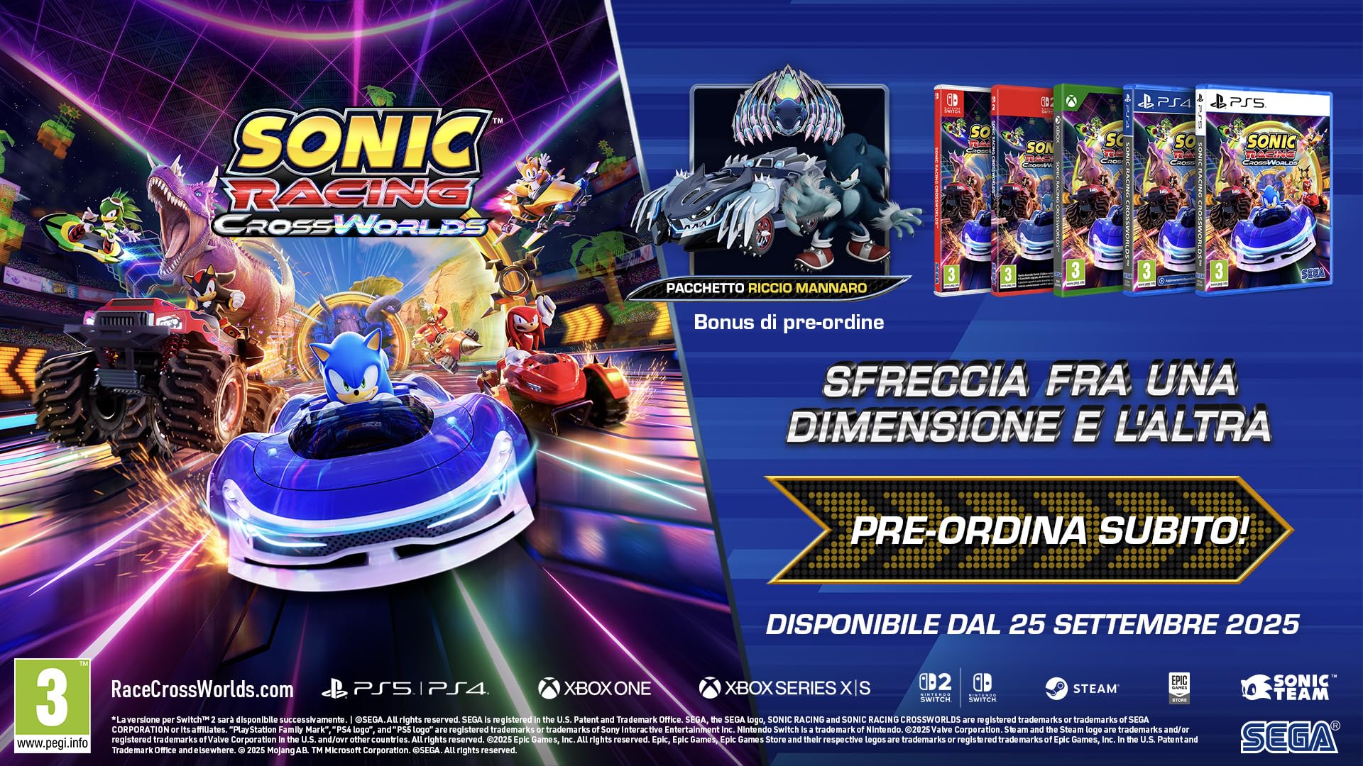 Sonic Racing: CrossWorlds PlayStation 5