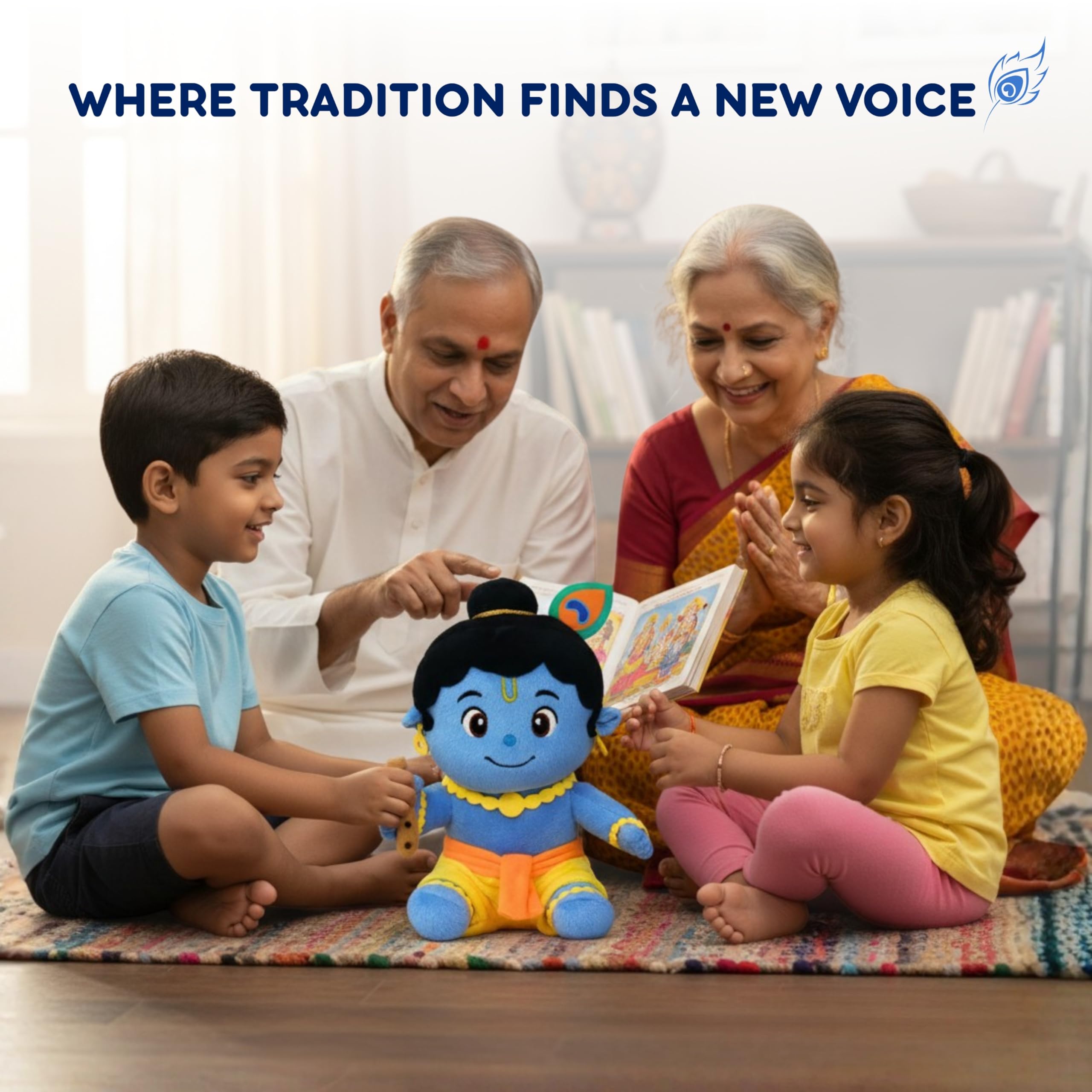 Clapstore Mantra Chanting Krishna with Meditation Mode Interactive Musical Soft Stuffed Plush Toy | Non-Toxic, Safe | Best Birthday Gift for Newborn Kids (Boys, Girls) — Amazon image 9