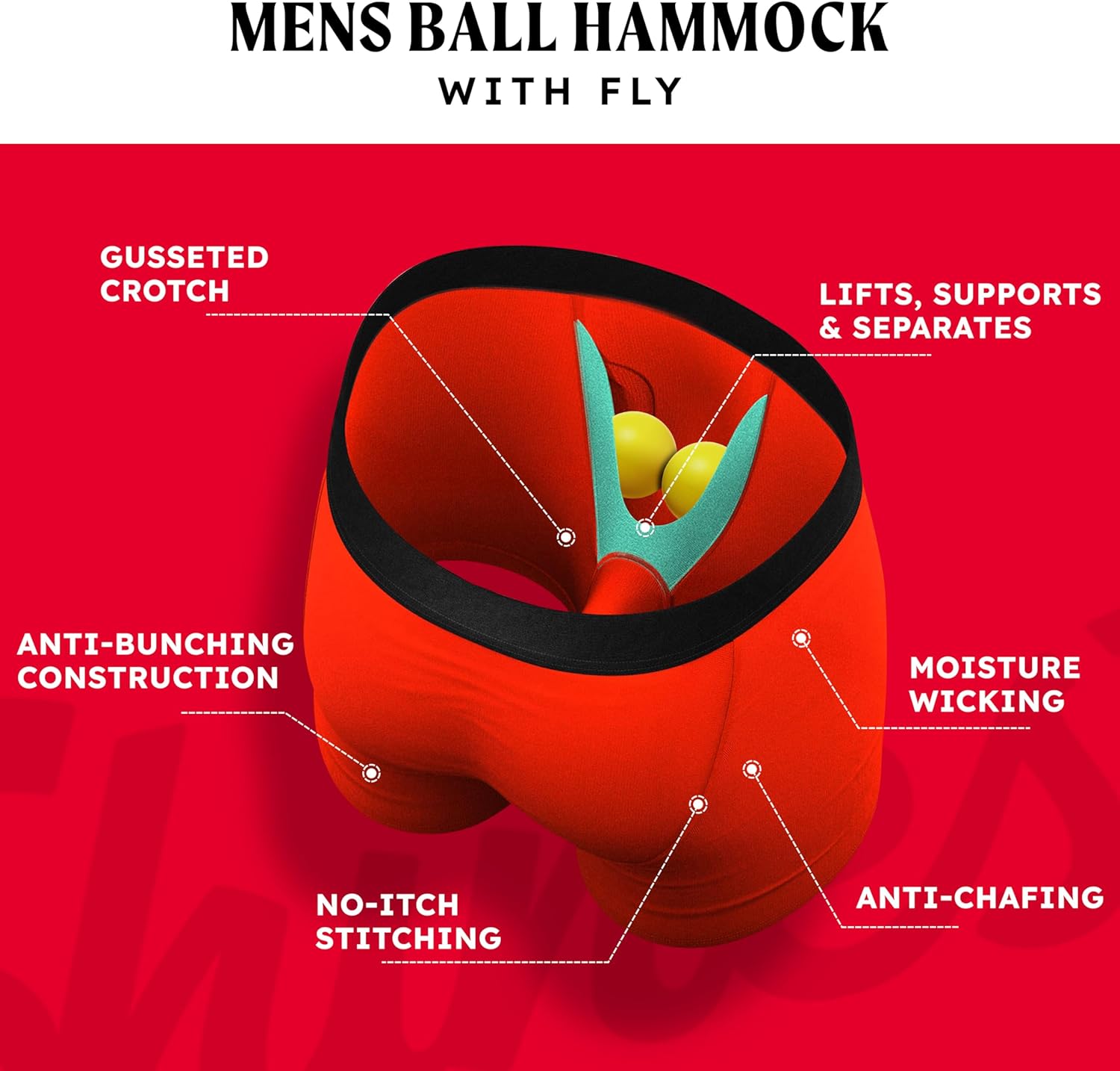 Shinesty Ball Hammock Boxer Brief - Pouch Underwear For Men with Fly - Image 2