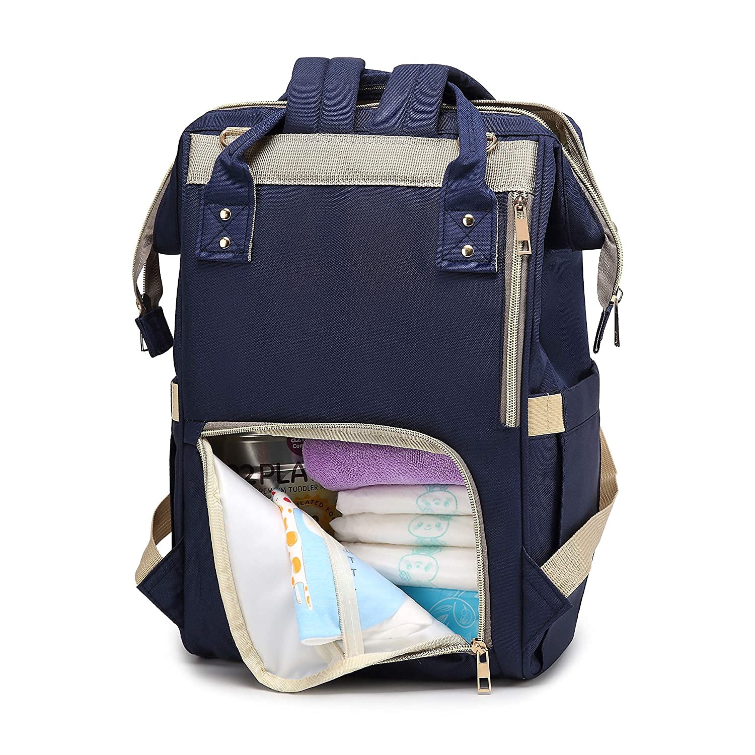 Diaper Bags for Mom Travel Basic Edition (Navy Blue)-image-40