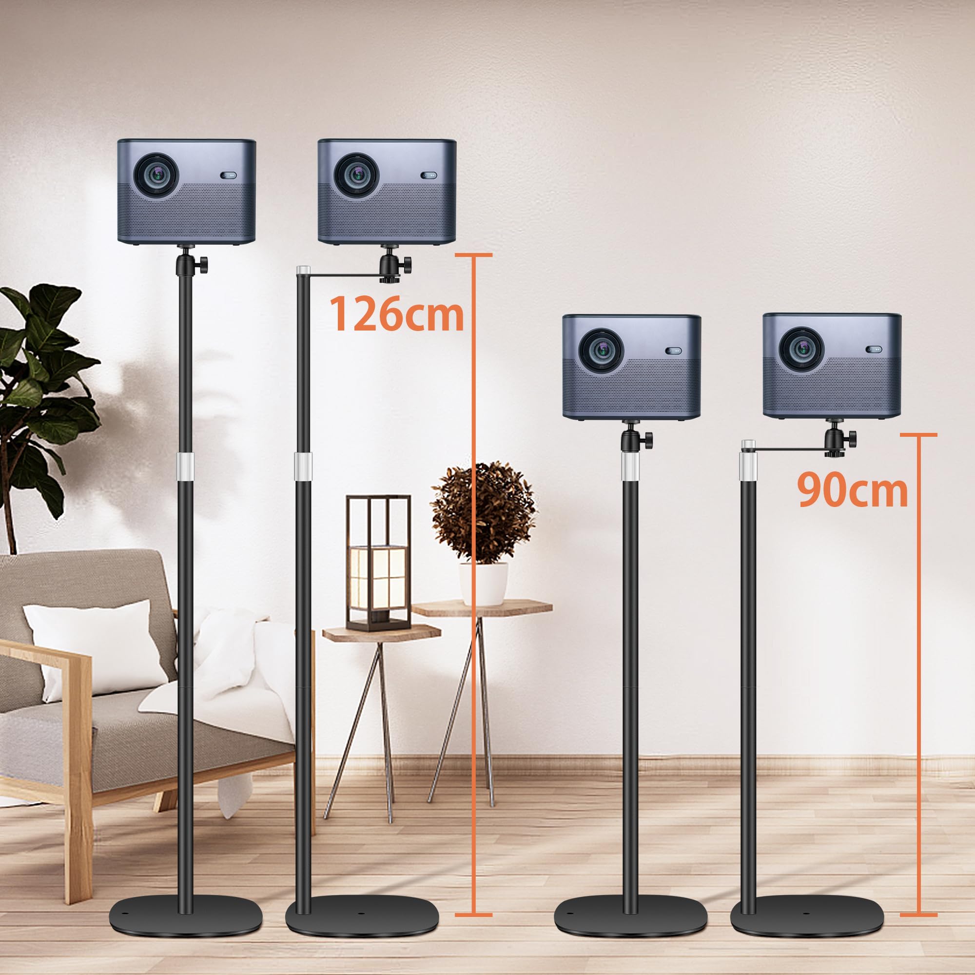 POLESTO Projector Mount, Universal Projector Stand Height Adjustable 35