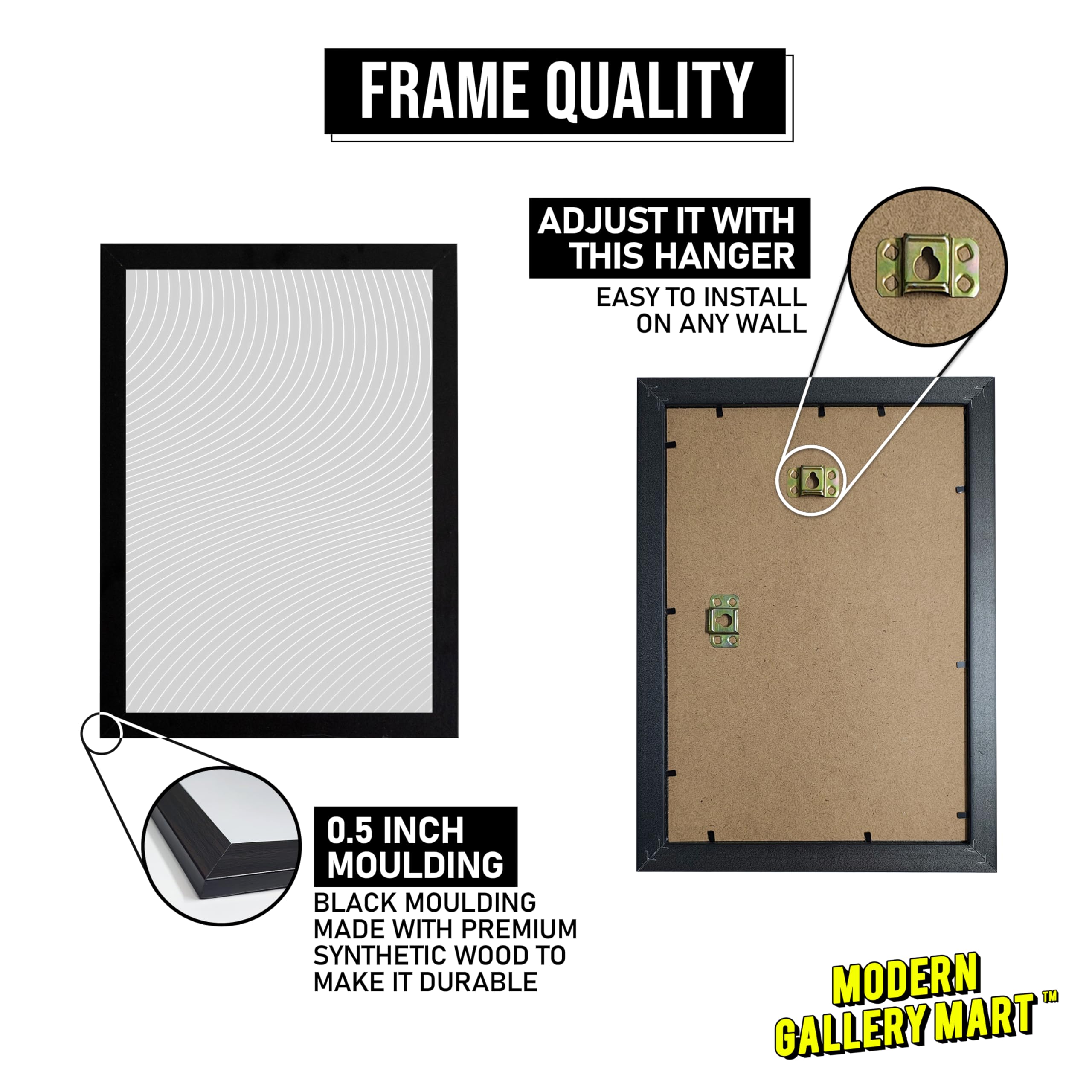 MODERN GALLERY MART Anime Frame – A4 Size (8.3 x 11.7 inch) – Anime Quotes Frame – Motivational & Aesthetic Wall Art for Bedroom, Living Room, Office, and Gift Purposes (Zenitsu Agatsuma) 4