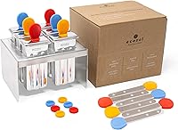 Vista 8 de Ecozoi Moldes y estante de acero inoxidable para paletas – 6 mini máquinas redondas de paletas de hielo + 30 palos de bambú reutilizables + 12