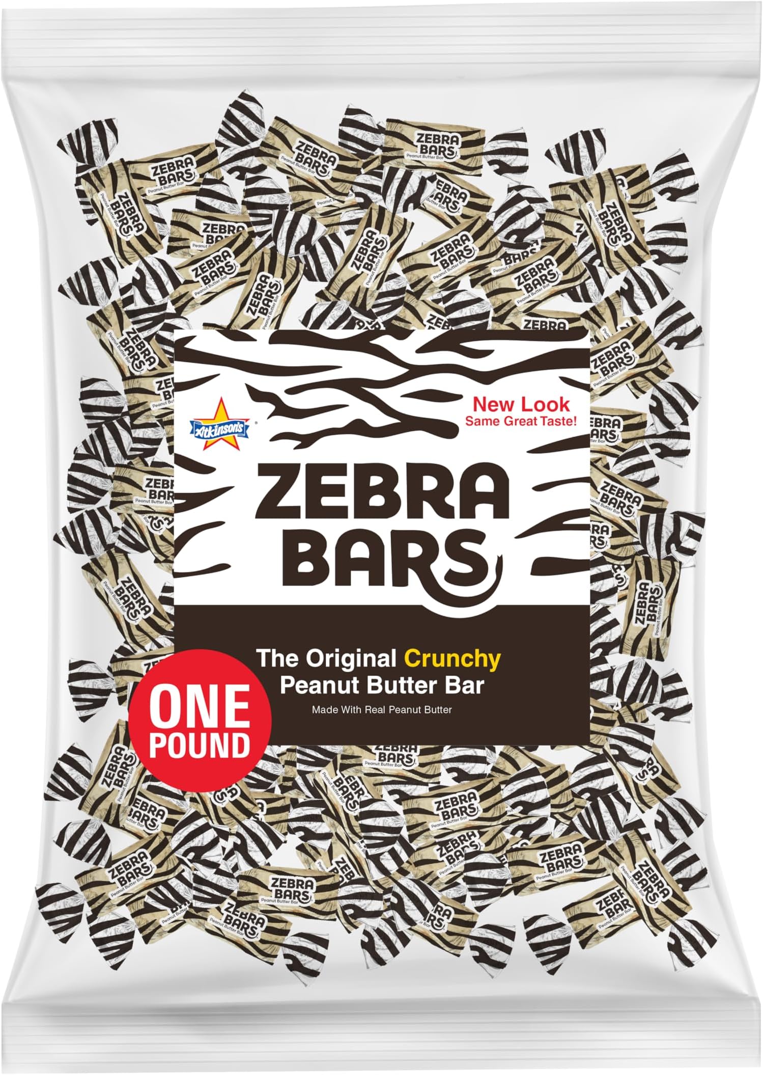 Atkinson Bulk Packaged Chocolate Bars, Peanut Butter, 1 Pound