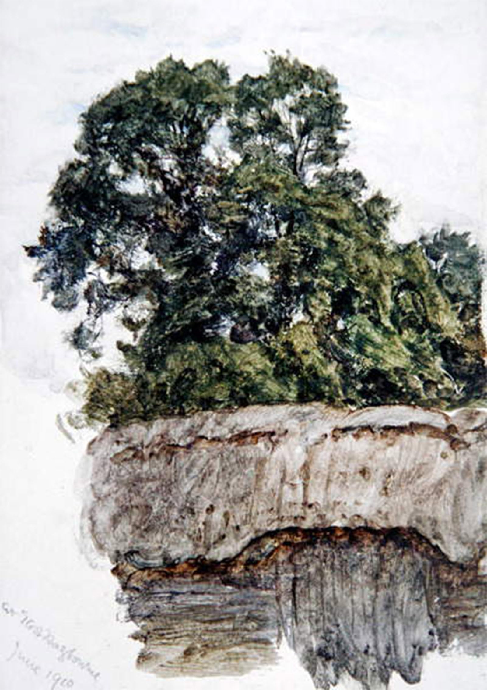 Tableau À East Hagbourne de Helen Allingham image sur toile salon 60x90cm
