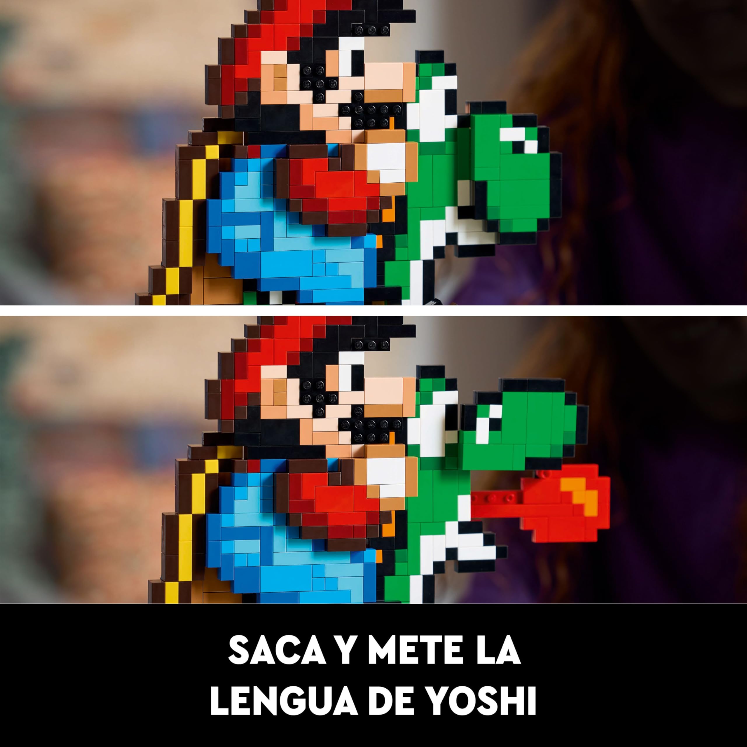 LEGO Super Mario World: Mario y Yoshi Kit de Maquetas para Adultos para Colección de Nintendo, Figuras Pixeladas, Regalo para Hombres y Mujeres, Decoración del Hogar y la Oficina 71438
