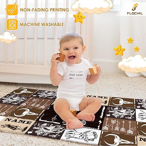 Miniatura 5 de FLOCHIL Mantas de bebé personalizadas, manta de bebé personalizada, manta de bebé con nombre para niños, el mejor regalo para bebé, forro polar de