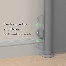 Retractable Baby Gate, Momcozy Mesh Baby Gate or Mesh Dog Gate, 33 Tall,Extends up to 71 Wide, Child Safety Gate for Doorways, Stairs, Hallways, Indoor/Outdoor