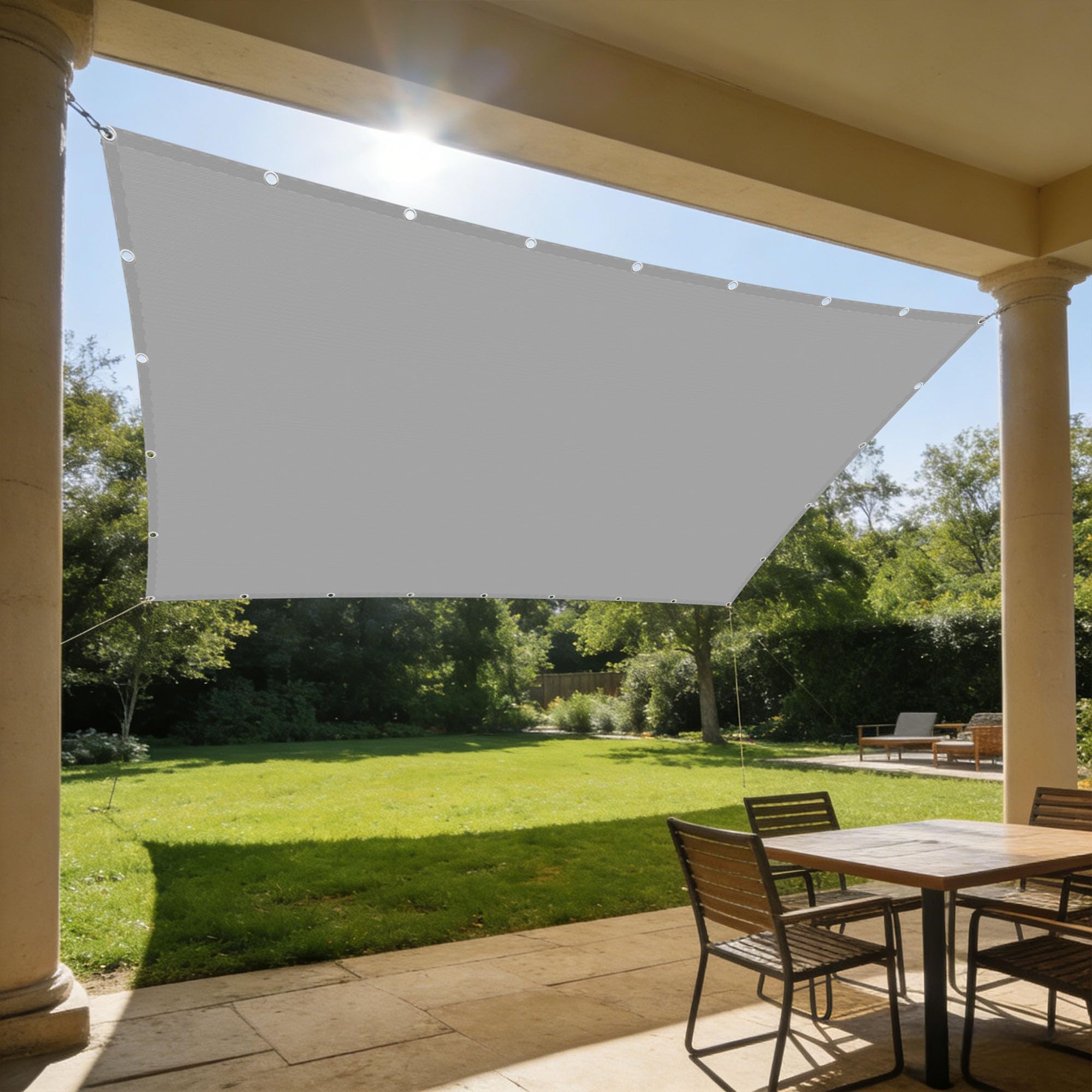 Toile rectangulaire antidéchirure 90 x 360 cm étanche pour extérieur