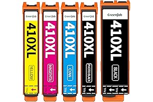 410XL 5-Pack Remanufactured Ink Cartridges (T410 T410XL) for Epson XP Printers