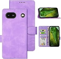 Vista 14 de Eastcoo Funda tipo cartera con tapa para Google Pixel 7a, piel sintética y protección de poliuretano termoplástico, 3 ranuras para tarjetas, función