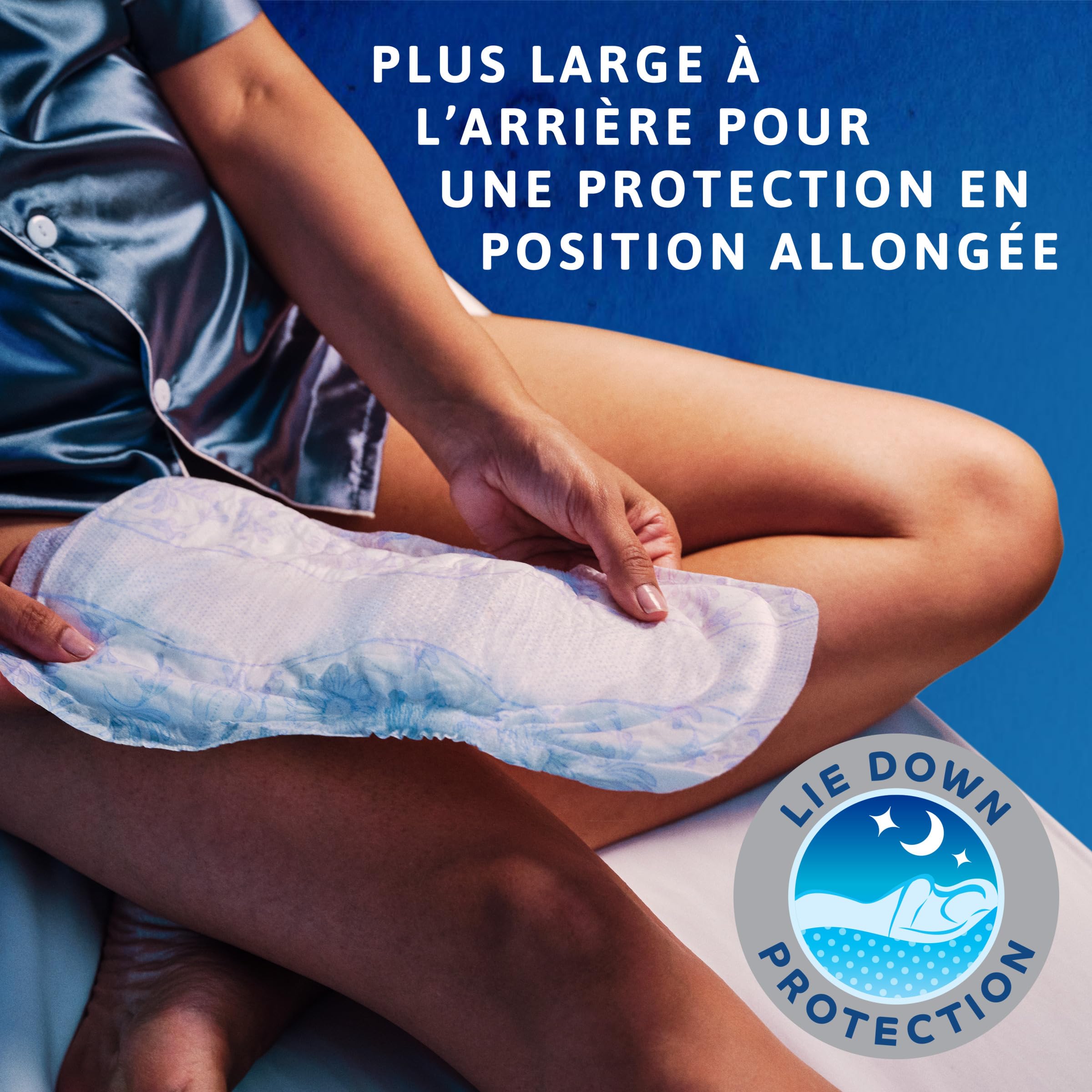 TENA Discreet Maxi Night – Serviettes Incontinence Femme - Post-accouchement - Protections Absorbantes pour Fuites Urinaires Modérées à Fortes - 48 Serviettes (Pack 1 Mois)