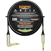 10 Foot - WBC-PRO-Guitar – 20 AWG - Low-Cap 18pFft – Pro-Grade – Graphite-Based - Dual-Shielded Guitar, Bass, Instrument Cable with Amphenol QM2R-AU & QM2P-AU ¼ Inch 6.35mm Gold TS Connectors