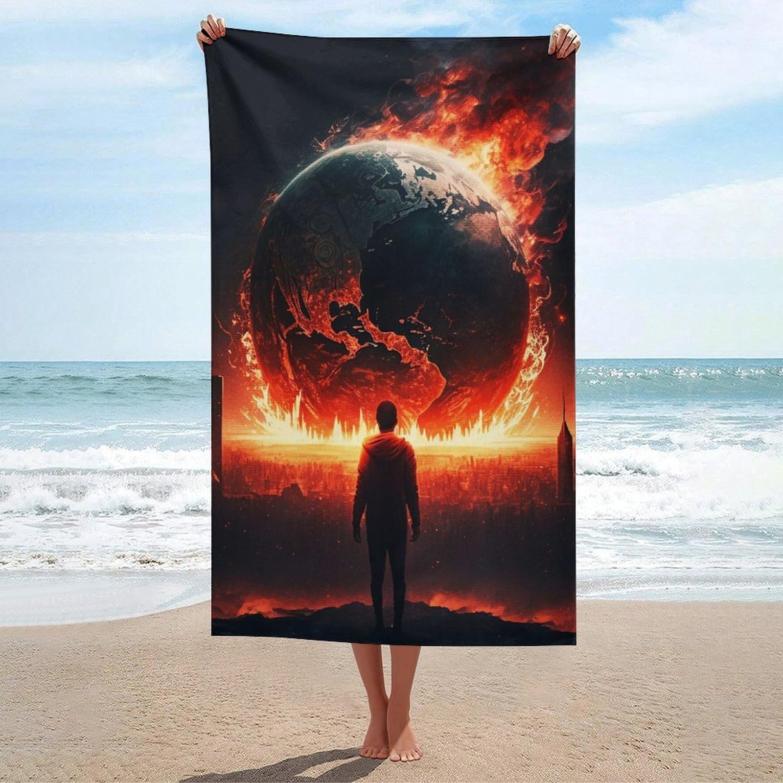 Serviette de plage grand format idéale pour les vacances au soleil