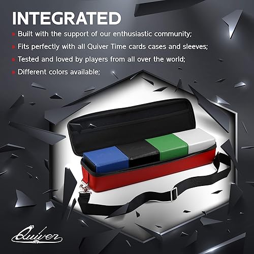 Miniatura 5 de Quiver Time Bloque de cubierta de Ciudadela amarillo  Caja de cubierta MTG Commander para más de 100 tarjetas  Soporte para caja de tarjetas para