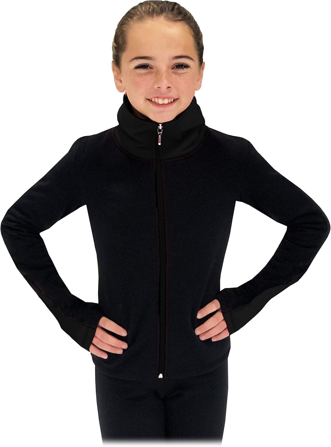 ChloeNoel JS883P Contract Elite Polartec Spiral Fleece Figure Skating Jacket