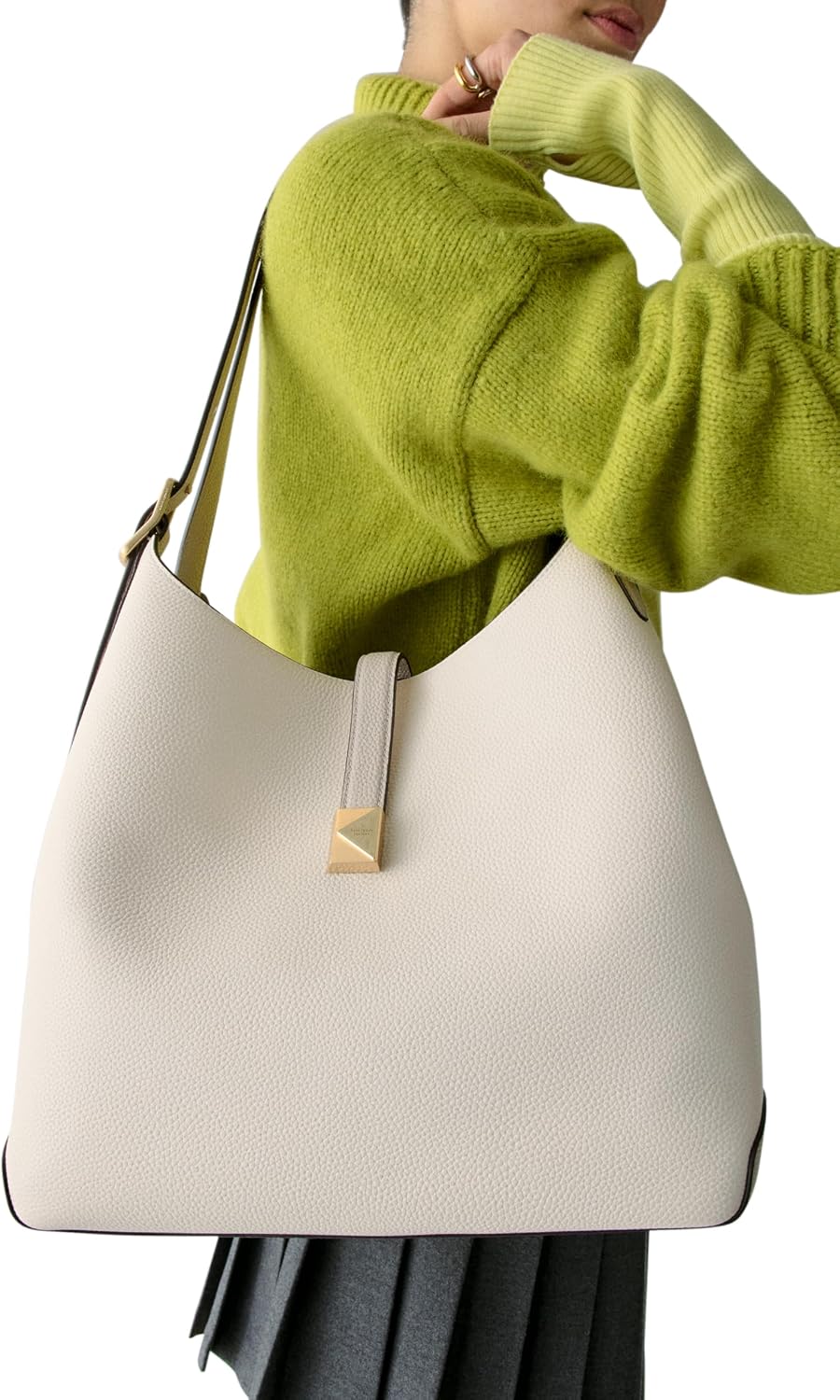 kate spade new york Women's Deco Pebbled Leather Large Shoulder Bag