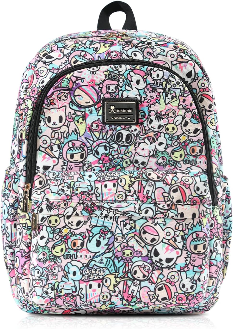 Tokidoki Unicorno Backpack Cute Travel Laptop Backpack for Women Casual Bookbags Lightweight Cloth Canvas Backpack School Bag Daypack Handbag (Colorful)