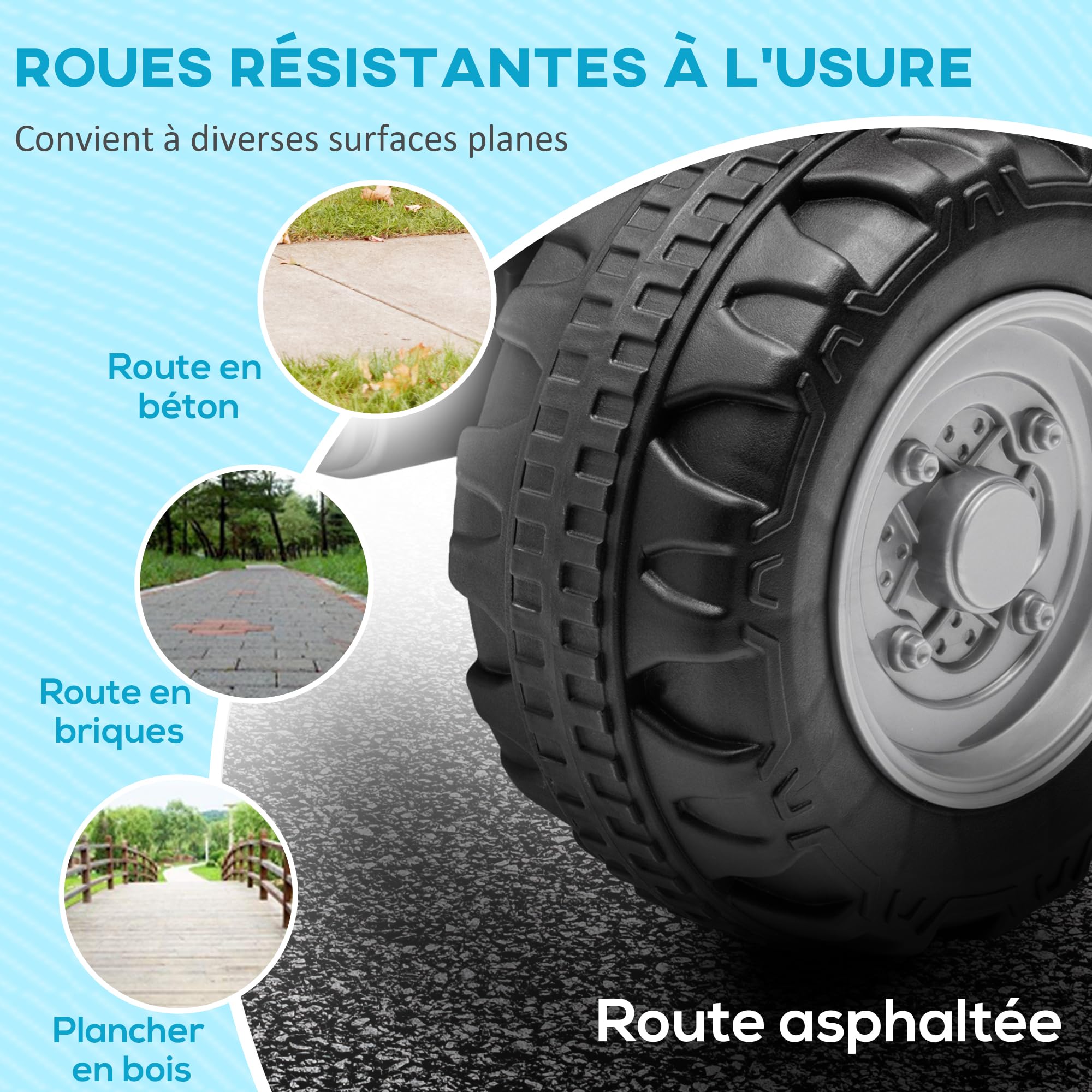 AIYAPLAY Quad Électrique Enfant 6 V Honda sous Licence 2,8 km/h Noir | Voiture Électrique Enfants, Klaxon, Poignée et Selle Ergonomique, Phares LED
