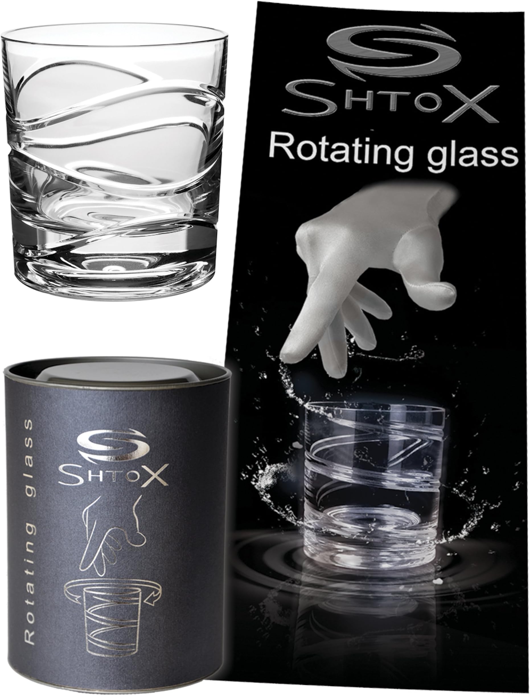 Roulette Spinning Glass, Whiskey/Scotch/Bourbon Crystal Tumbler, Barware/Glasses, Alcohol Game, Favorite Friend Gifts