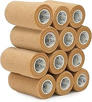Vista 16 de OK TAPE Vendas Cohesivas Autoadherentes – 24 paquetes, 1 pulgada x 5 yardas, venda autoadhesiva no tejida para pulgar, dedo, muñeca, tobillo, cinta
