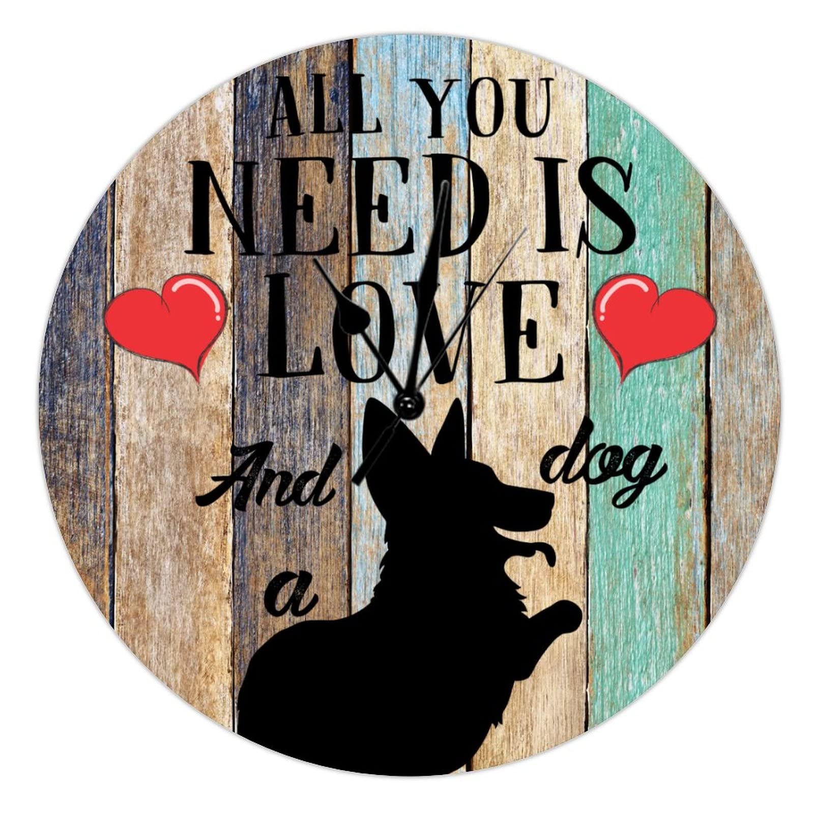 Horloge cuisine et salle a manger deco chien pour une ambiance chaleureuse
