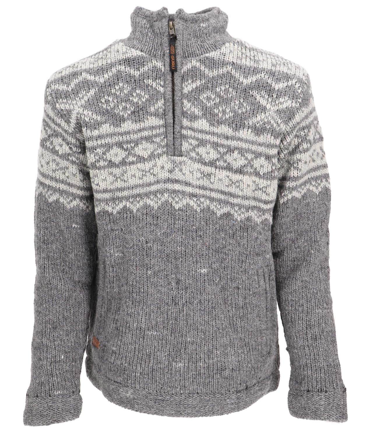 GURU SHOP Maglione di lana Troyer, maglione da marinaio, blu scuro, da uomo