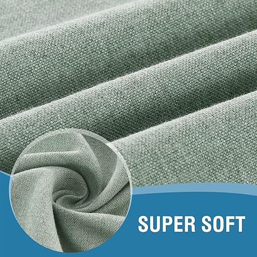 Miniatura 3 de Manteles redondos de lino texturizados de 60 pulgadas, impermeables, de lino sólido de alta calidad, a prueba de derrames, para mesa de fiesta, con