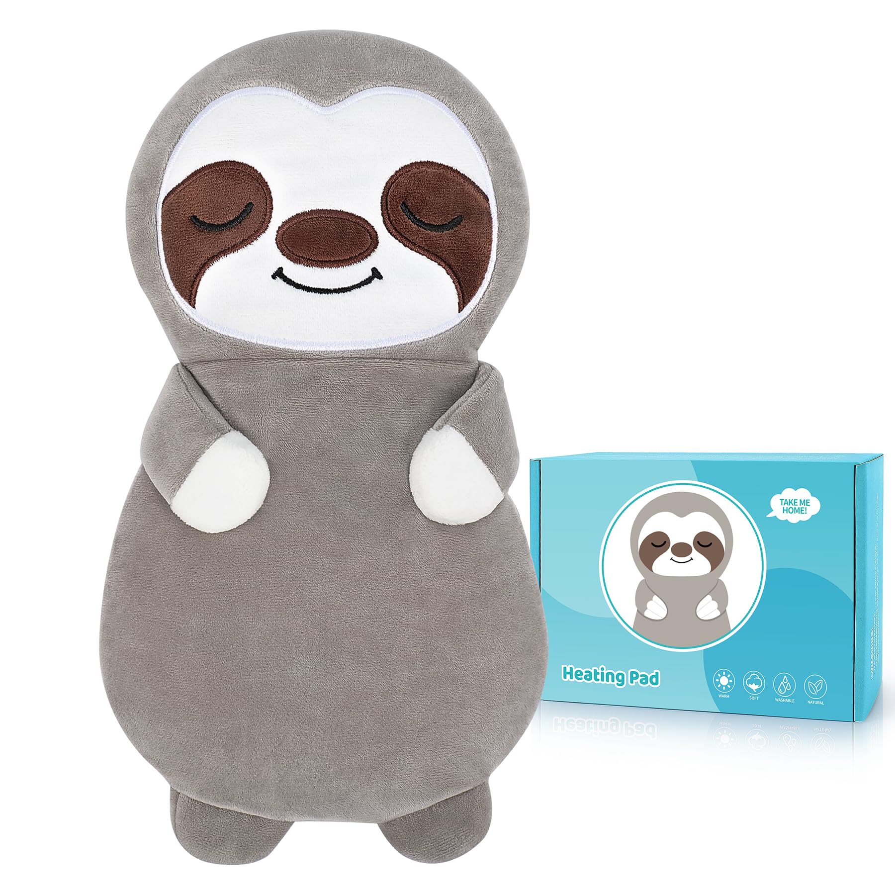Sloth Microwave Heating Pad for Period Cramps Microwavable Heating Pads