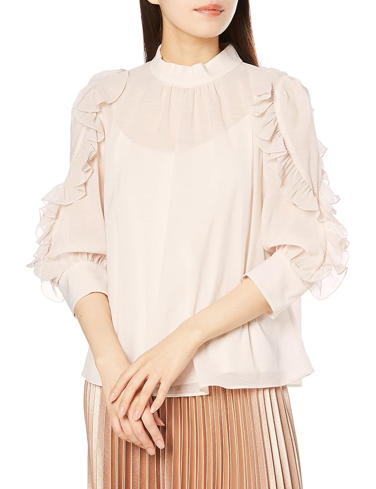 Snidel シアーフリルプリーツブラウス
