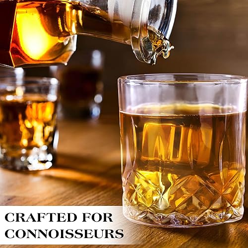 Miniatura 5 de Juego de vasos de whisky, regalos de cumpleaños y jubilación para hombres, 2 vasos exquisitos, 8 piedras de enfriamiento de acero inoxidable, caja