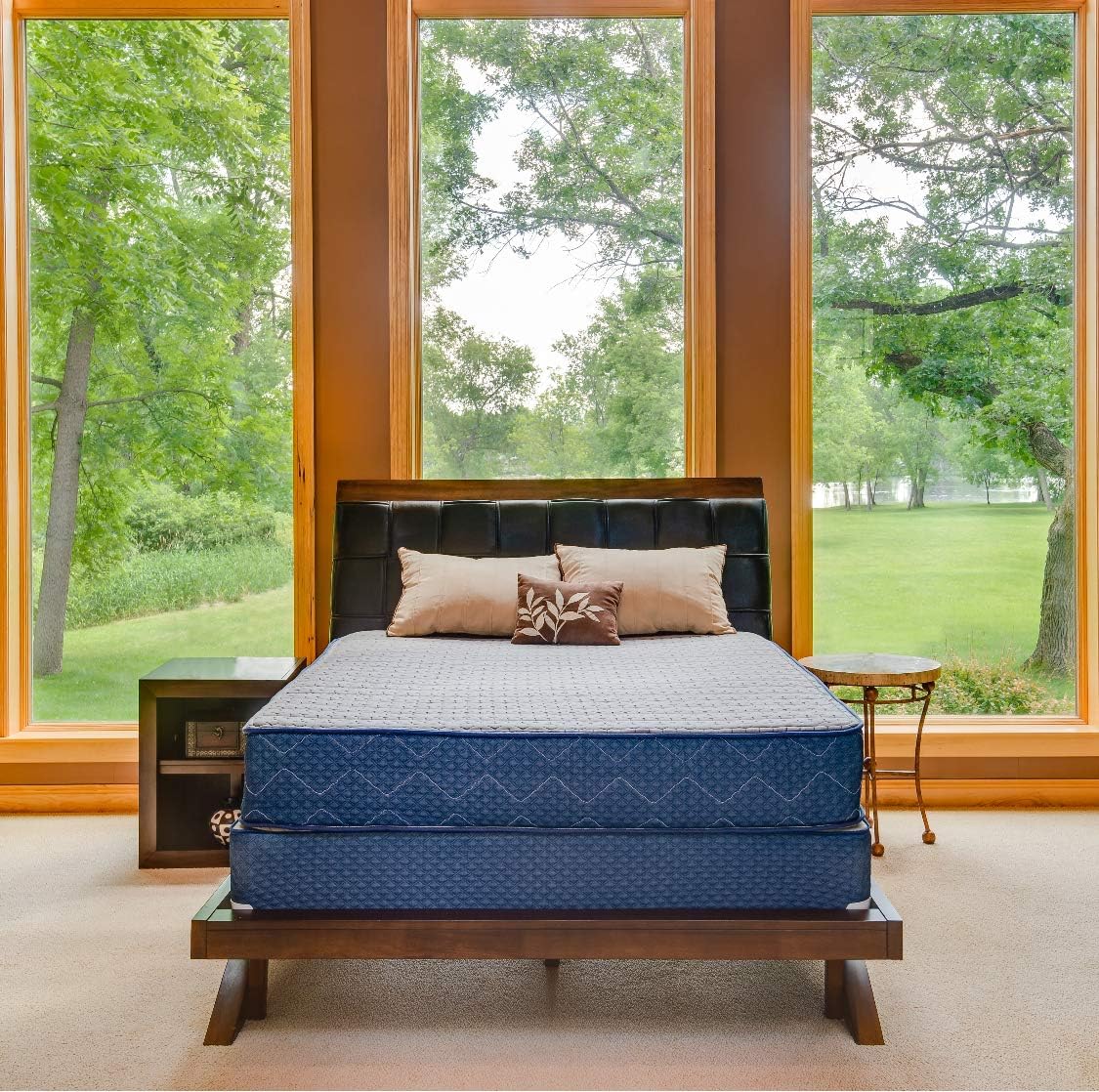 Natural Latex and Gel Memory Foam 12" Dual Firmness Mattress; one Side is Plush Natural Latex, Second Side is Firm Memory Foam (King 12" deep, 76" Wide, 80" Long)