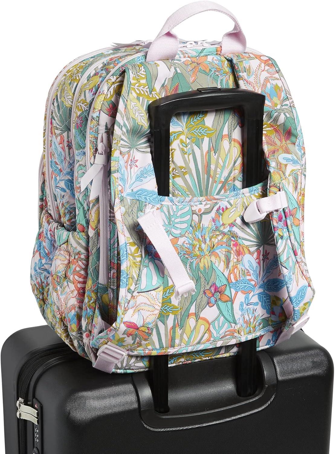 Vera Bradley Recycled Cotton XL Campus Backpack, Rain Forest Canopy: Shoes