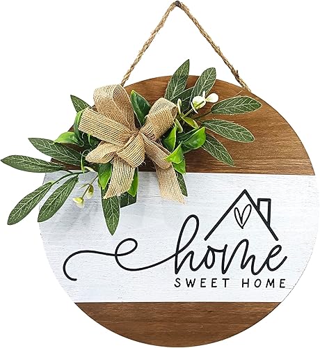 JOY CHOICE Letrero de madera para colgar en casa de campo, para sala de estar, pared, porche, al aire libre (estilo A)