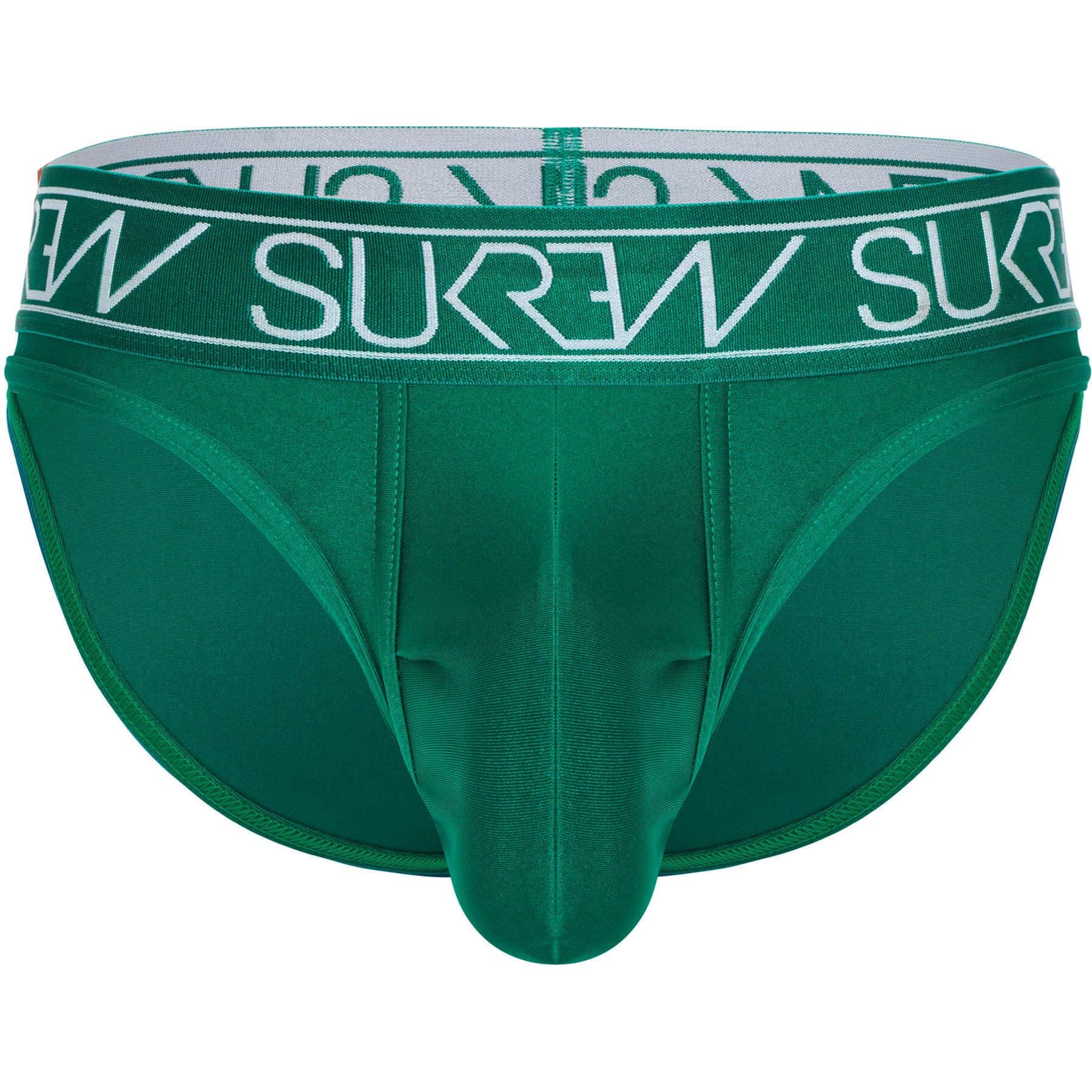 SUKREWMens Briefs Underwear - Classic Brief Emerald