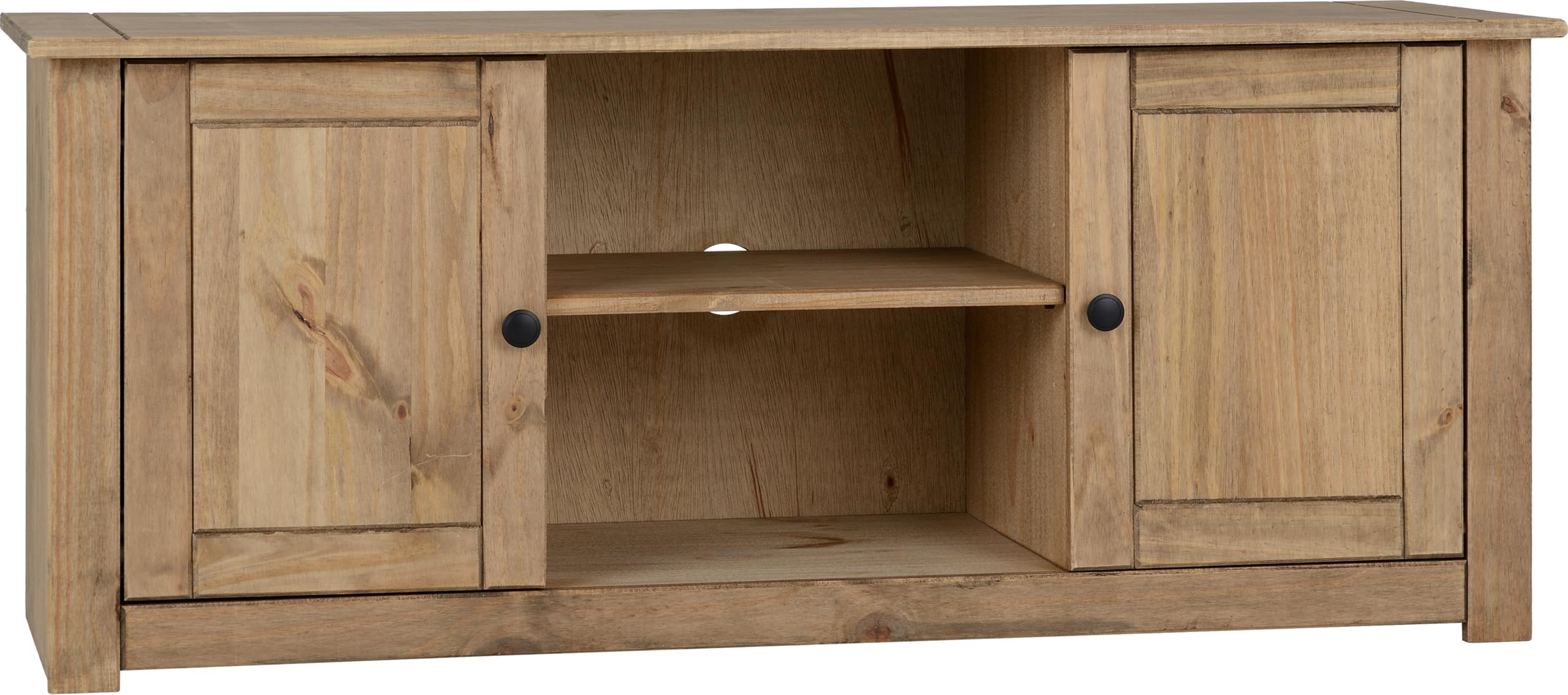 Seconique Unisex Light Oak Panama Door 1 Shelf Flat Screen Tv Unit In Size 2