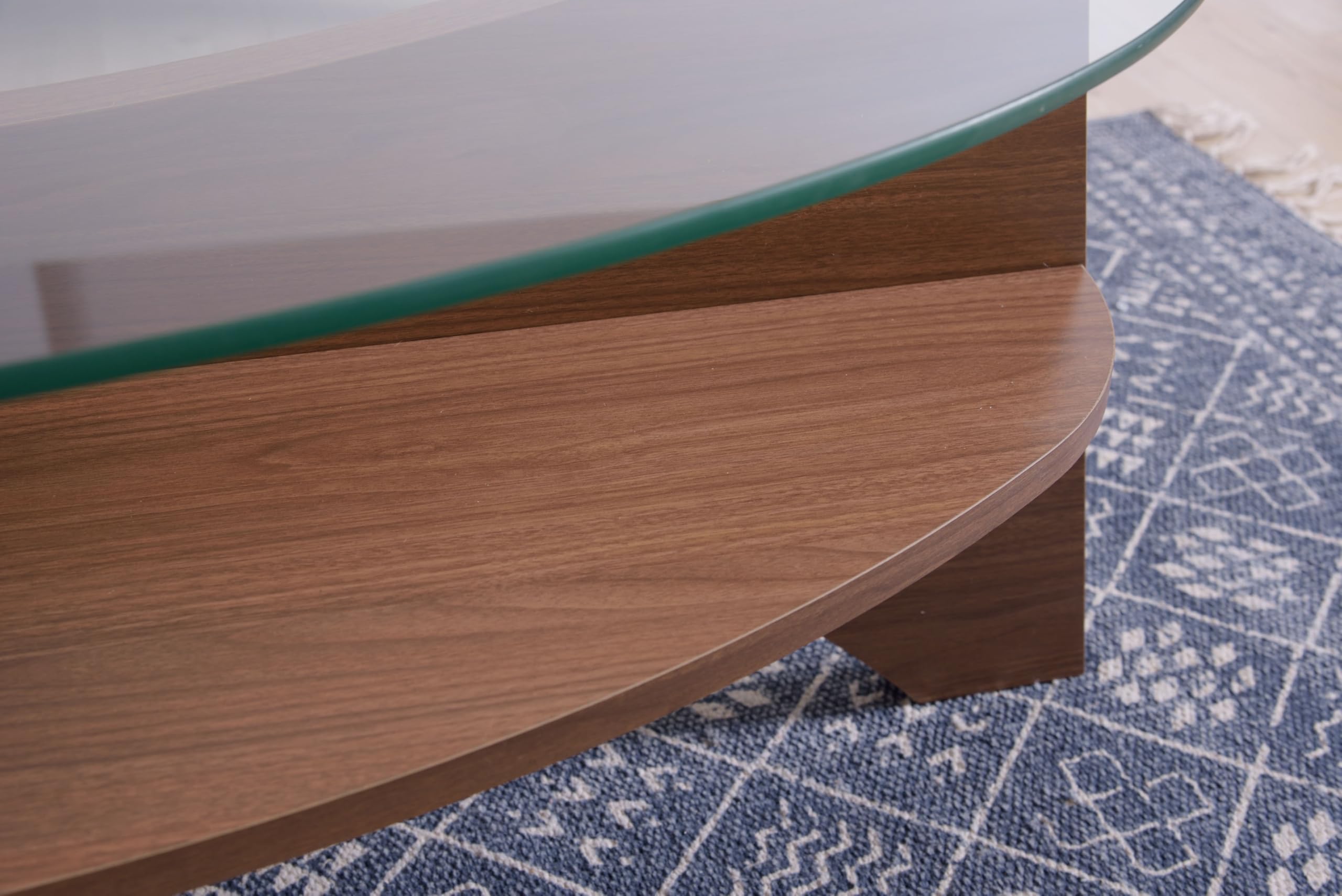 Amazon.co.jp: AZUMAYA オーバルテーブル LE-454WAL : ホーム