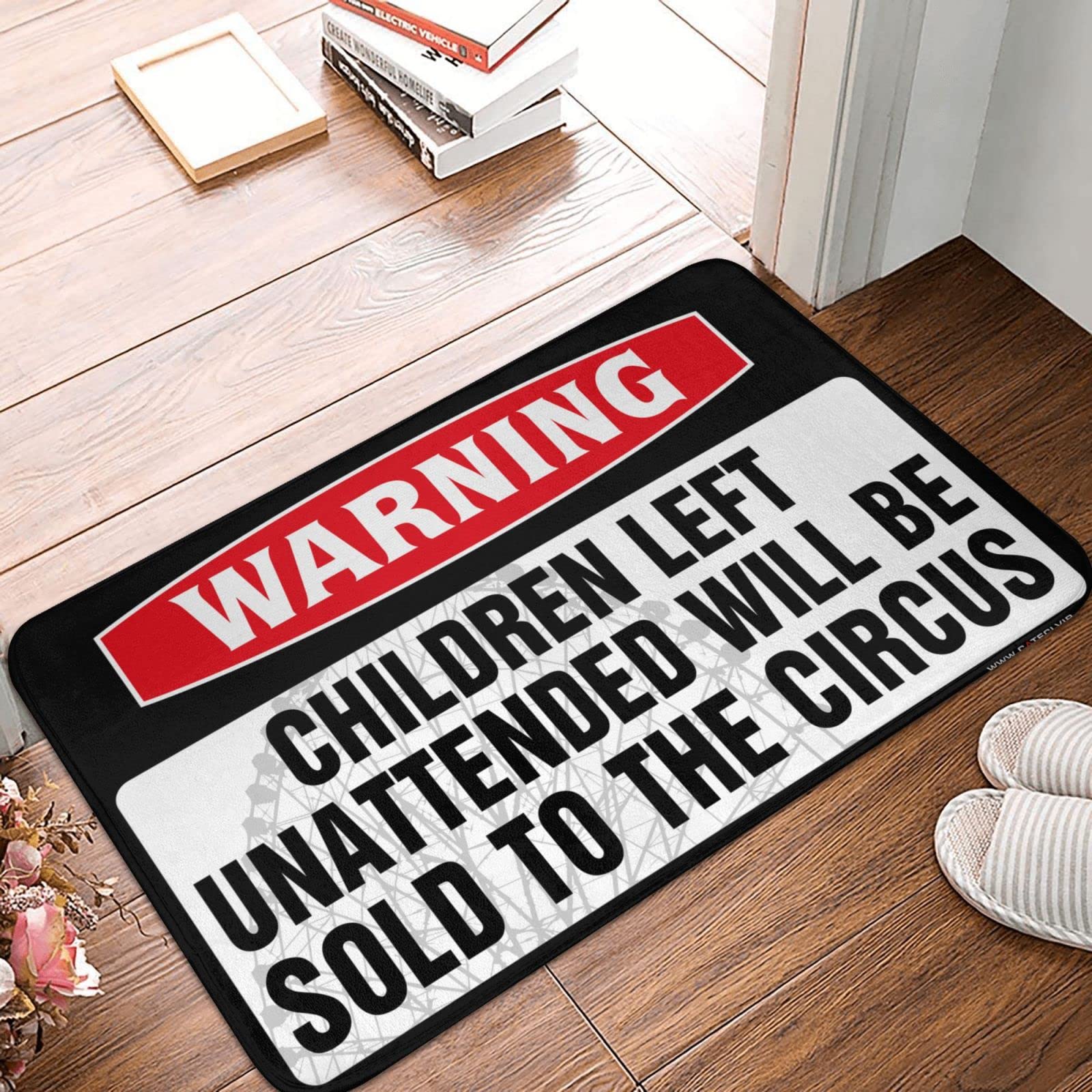 Tapis de cirque extérieur pour une entrée de jardin amusante