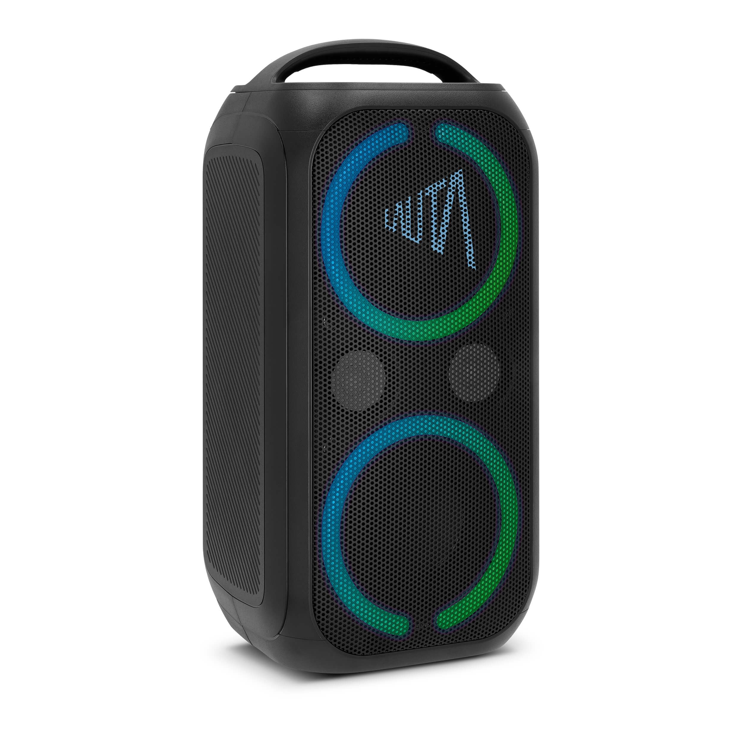 TechniSat LAUTA WUMMSBOX: Altavoz Bluetooth portátil de Alta Gama (160 W Pico, Sonido de Fiesta 103 dB, Refuerzo de Graves, TWS, 12 h batería, LED, IPX4, 80 W RMS)