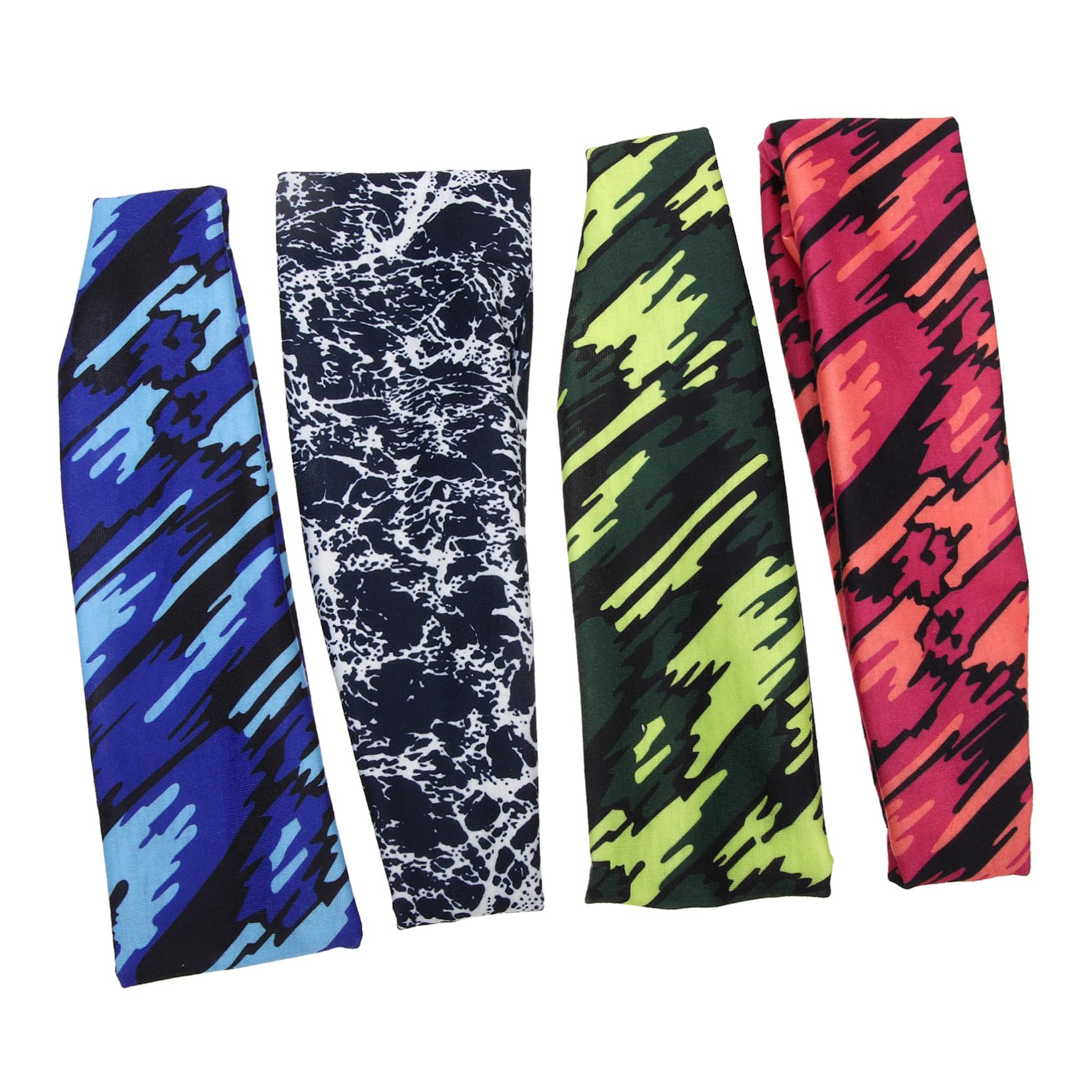 Toddmomy Bandana Sportiva Per Il Sudore Fascia Impacco Per La Testa Del Sudore Banda Per Fasce Per Yoga Sportive Fasce Atletiche Fibra Di Poliestere